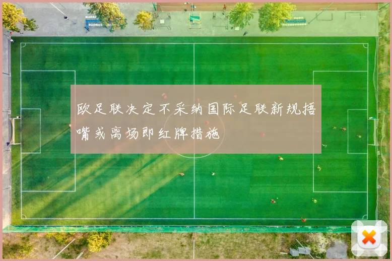 欧足联决定不采纳国际足联新规捂嘴或离场即红牌措施